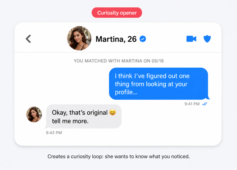Curiosity message example